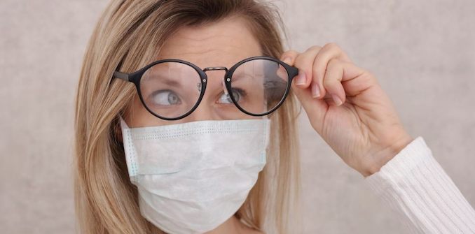 How to prevent your glasses from fogging up if you wear a mask
