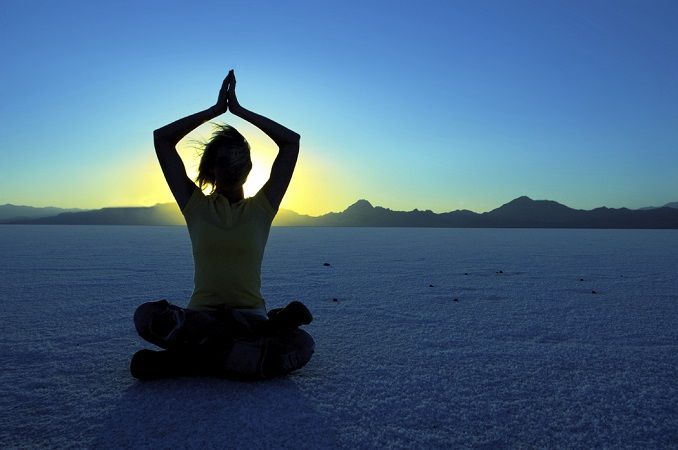 Yoga to improve vision via eye relaxation