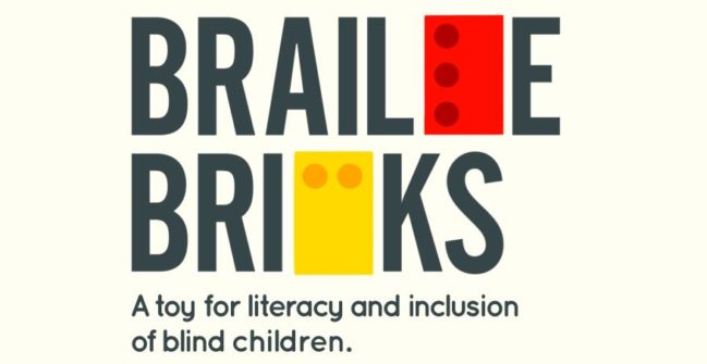 Learn Braille playing with Lego tiles